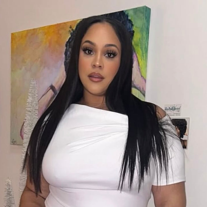 Silky straight HD lace wig made from high-quality raw Vietnamese human hair, laying perfectly flat.